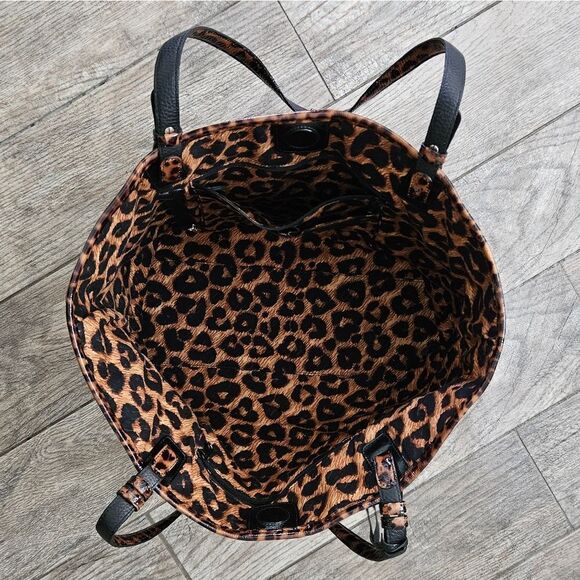 Brighton Patent Leather Leopard Print Tote Bag - Picture 13 of 16